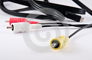 Video and audio cable plugs