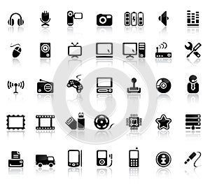 Video And Audio Icon Set photo