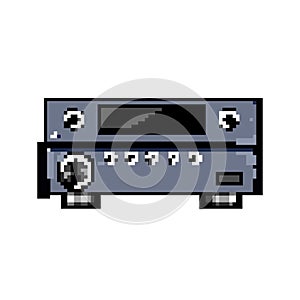 video av receiver game pixel art vector illustration