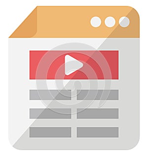 Video blog Isometric isolated vector icon which can be easily modified or edit Video blog Isometric isolated vector icon which ca