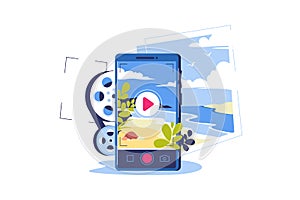 Video blogging, recording video on mobile