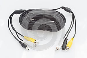 Video cable for tv, audio and power.
