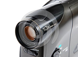 Video camera closeup