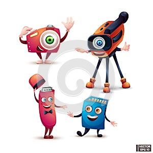 Video camera, flash drive and memory card