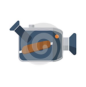 Video camera flat icon, vector icon