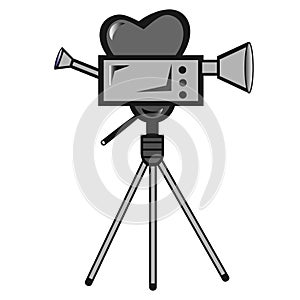 Video camera icon. One of set web icons