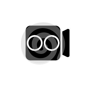 Video camera icon vector illustrat.