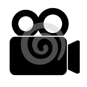 Video camera icon vector illustrat.