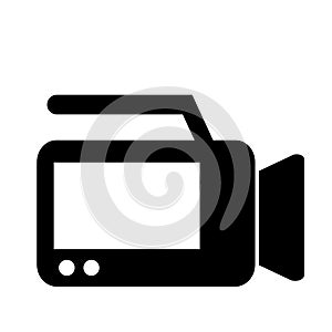 Video camera icon vector illustrat.