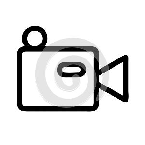 Video camera icon vector