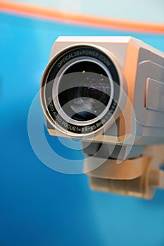 Video camera lens.