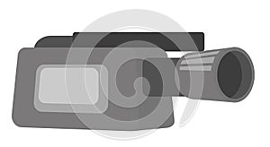 Video camera with microphone vector illustration.