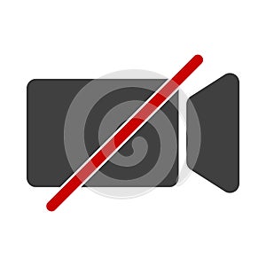 Video Camera Off Vector Icon