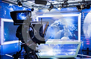 Video camera - recording show in TV studio