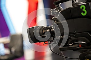 Video camera - recording show in TV studio