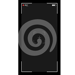 Vertical Recording Screen Vector