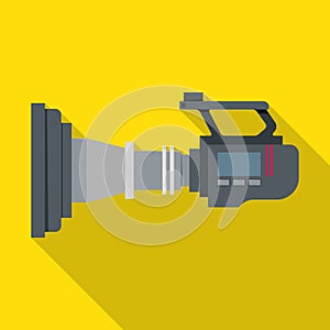 Video camera vector icon.Flat vector icon isolated on white background video camera.