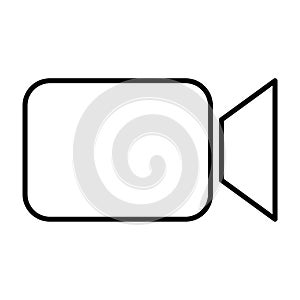 Video camera vector icon movie sign for graphic design, logo, web site, social media, mobile app, ui