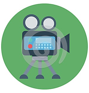 Video Camera Vector Isolated Vector icons that can be easily modified and edit