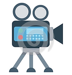 Video Camera Vector Isolated Vector icons that can be easily modified and edit Video Camera Vector Isolated Vector icons that can