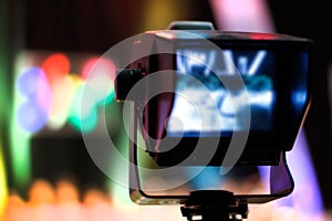 Video camera viewfinder photo