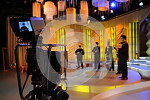 Video camera viewfinder - TV show photo