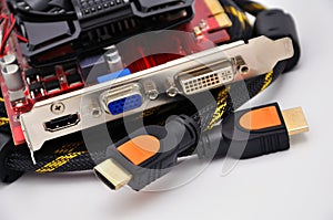 Video card and hdmi cable
