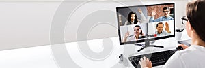 Video Conference Webinar Call