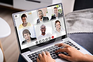 Video Conferencing Business Meeting Chat