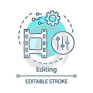 Video editing concept icon