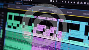 Video Editing Software Going Through The Timeline Frame By Frame Point Of View