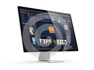 Video editing software interface