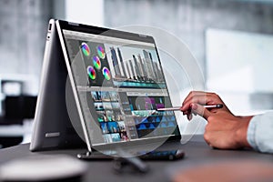 Video Editor Or Designer Using Editing Software Tech