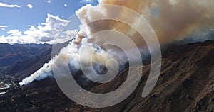 Video of a fire in the Peruvian Andes in Urubamba, Cuzco.