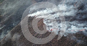 Video of a fire in the Peruvian Andes in Urubamba, Cuzco.