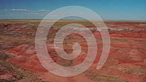 Video footage panning right across the desolate terrain in Petrified Forest NP