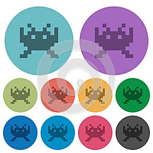 Video game color darker flat icons