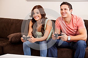 Video game competition for a date