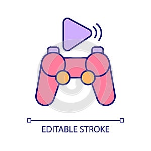 Video game console RGB color icon
