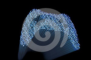 Video game controller against black background