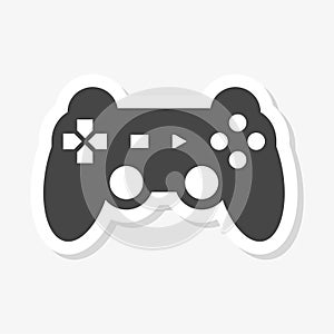 Video game controller or gamepad flat sticker