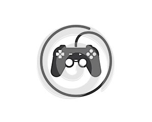 video game controller logo icon vector illustration