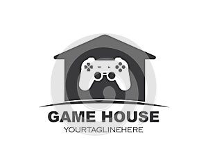 video game controller logo icon vector illustration