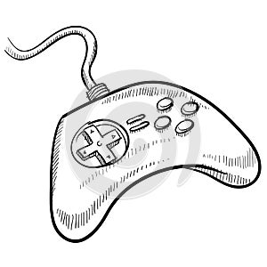 Video game controller sketch