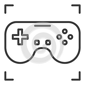 Video Game Controller vector Gaming Device for Games Lover outline icon or symbol