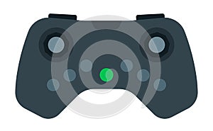 Video game controller vector icon flat isolated