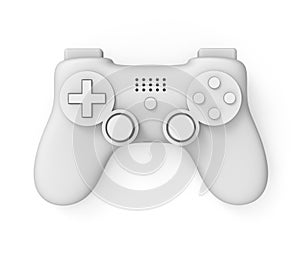 Video game controller on white background with clipping path.