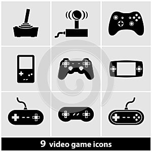 Video Game Icon Set photo