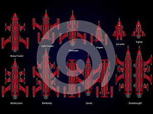 Video game space ship