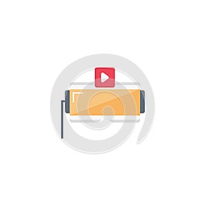 Video game vector flat colour icon